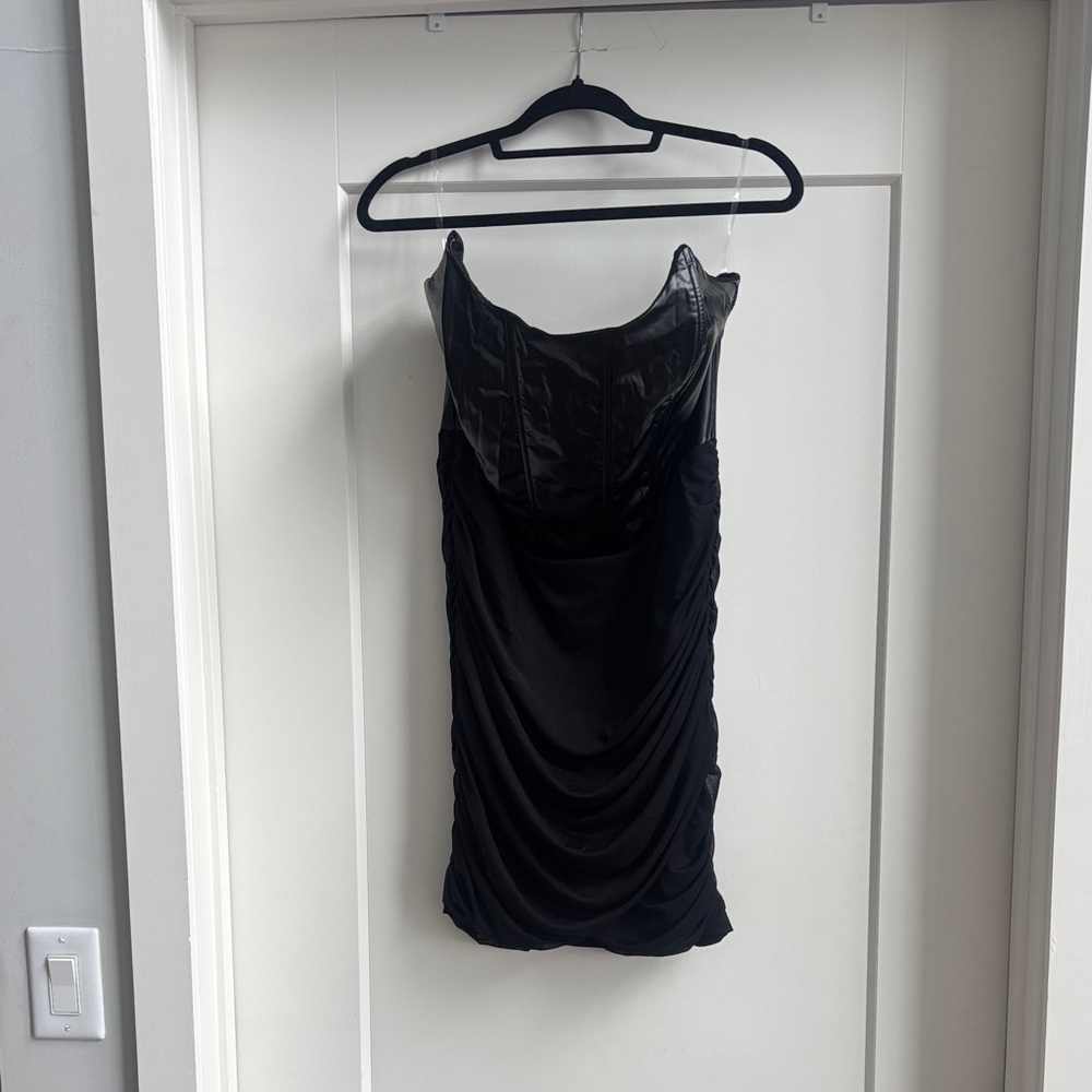 Fashion Nova Black Strapless Dress